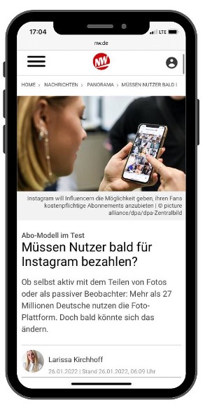 Instagram bald mit kostenpflichtigen Abonnements?